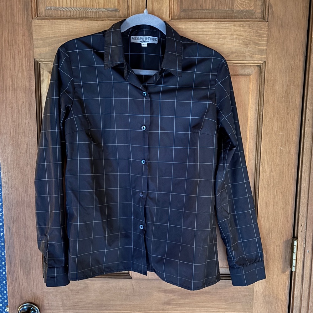 Black Checkered Women’s Shirt